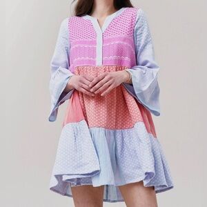 SUMMERY COPENHAGEN Women's Medium Kenya Dress Cottagecore Bohemian Lagenlook